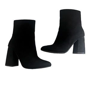 Ankle Boots Faux Suede